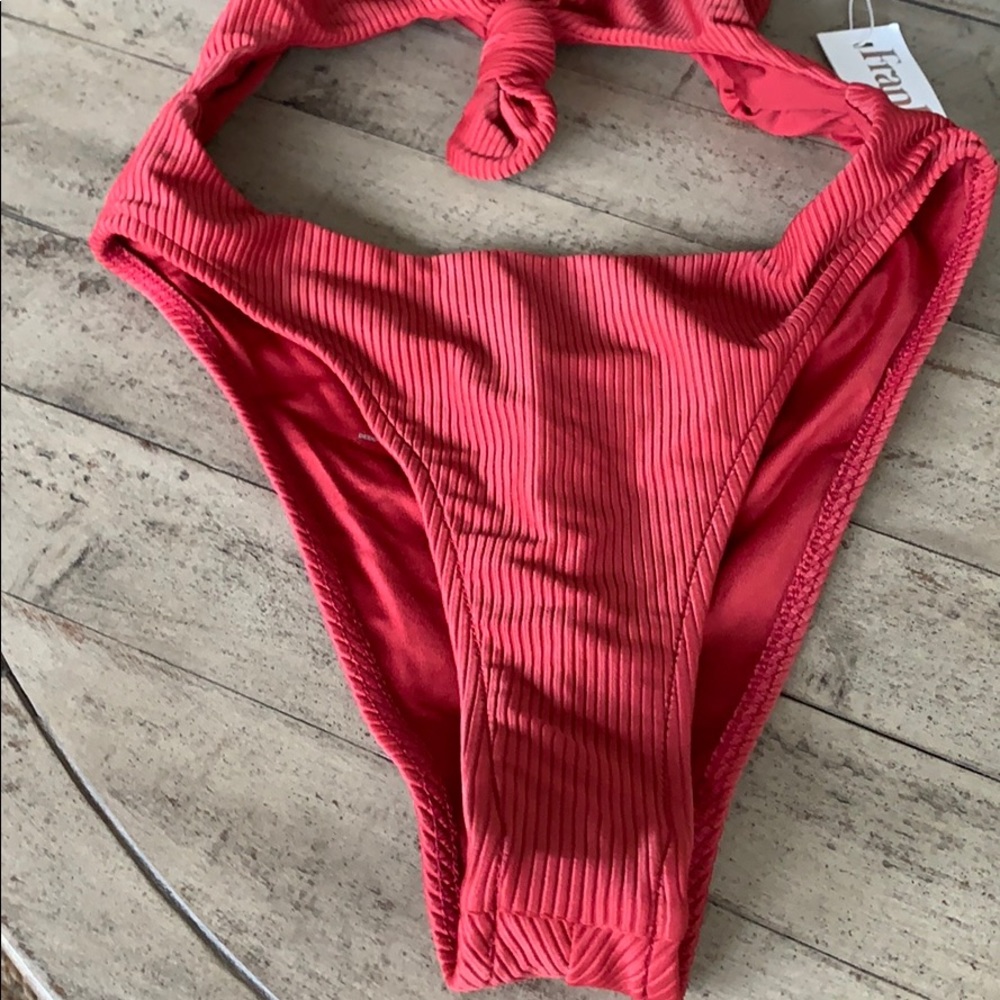 Frankie's Bikinis Red One Piece Swimsuit - Picture 5 of 5